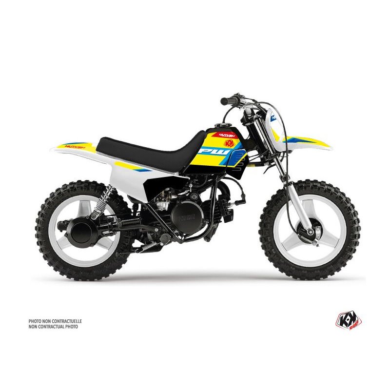 Kit Deco Moto Cross US STYLE Yamaha PW 50 Jaune
