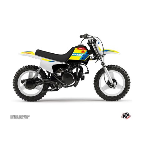 Kit Deco Moto Cross US STYLE Yamaha PW 50 Jaune