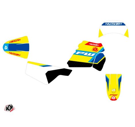 Kit Deco Moto Cross US STYLE Yamaha PW 50 Jaune