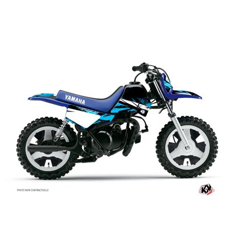 Kit Deco Moto Cross Techno Yamaha PW 50 Bleu