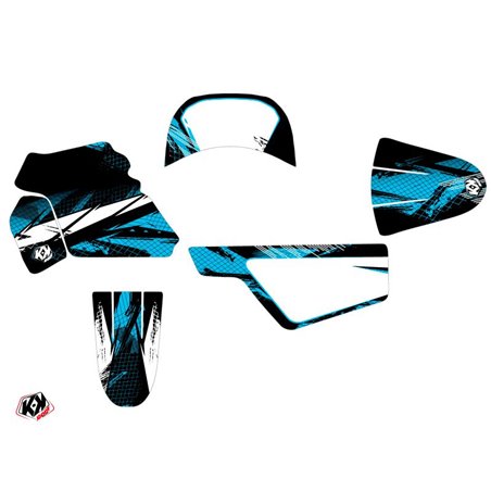 Kit Deco Moto Cross Techno Yamaha PW 50 Bleu