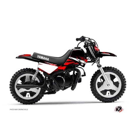 Kit Deco Moto Cross Techno Yamaha PW 50 Rouge