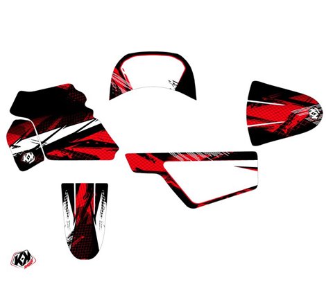 Kit Deco Moto Cross Techno Yamaha PW 50 Rouge