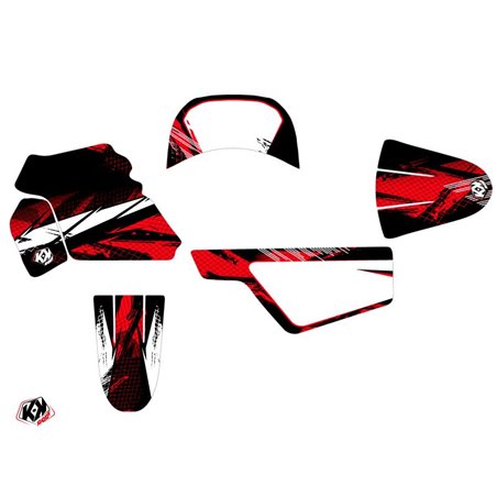 Kit Deco Moto Cross Techno Yamaha PW 50 Rouge