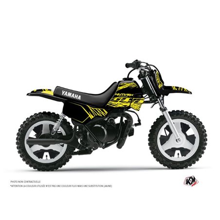 Kit Deco Moto Cross Eraser Fluo Yamaha PW 50 Jaune