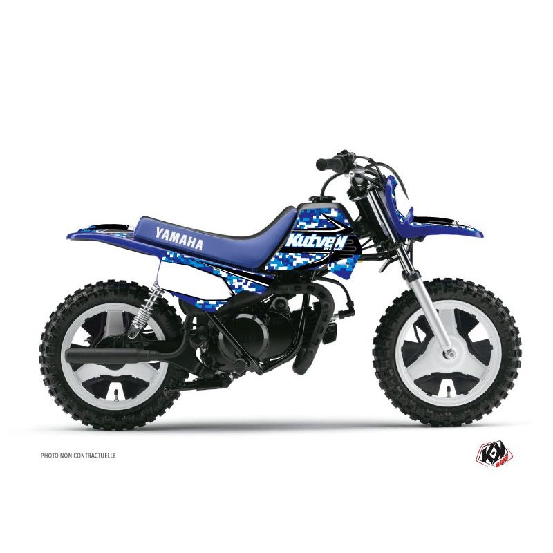 Kit Deco Moto Cross Predator Yamaha PW 50 Bleu