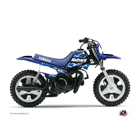 Kit Deco Moto Cross Predator Yamaha PW 50 Bleu