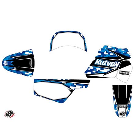 Kit Deco Moto Cross Predator Yamaha PW 50 Bleu