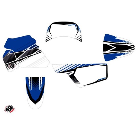 Kit Deco Moto Cross Stripe Yamaha PW 50 Bleu