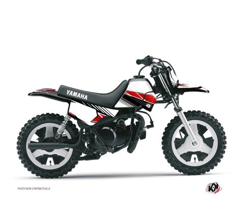 Kit Deco Moto Cross Stripe Yamaha PW 50 Rouge