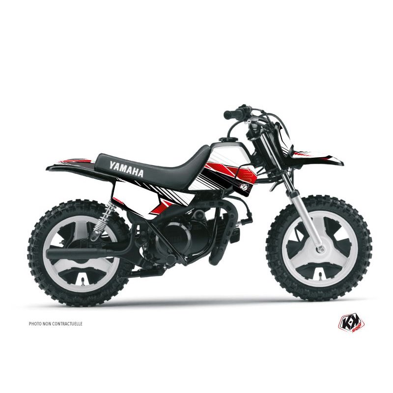 Kit Deco Moto Cross Stripe Yamaha PW 50 Rouge