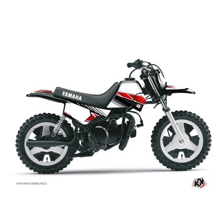 Kit Deco Moto Cross Stripe Yamaha PW 50 Rouge