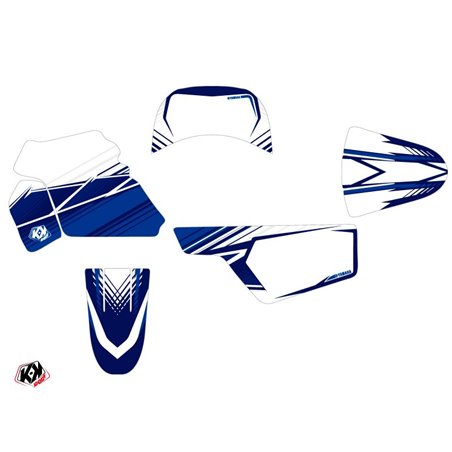 Kit Deco Moto Cross Stripe Yamaha PW 50 Bleu Nuit