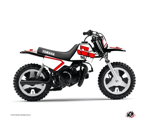 Kit Deco Moto Cross Vintage Yamaha PW 50 Rouge