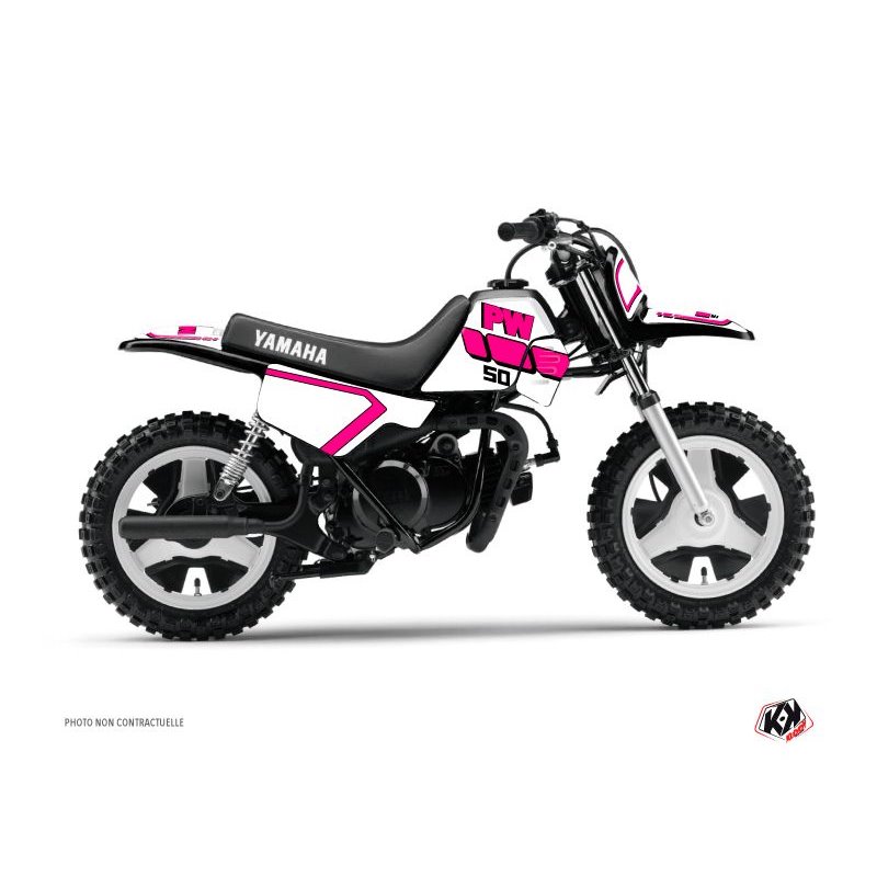 Kit Deco Moto Cross Vintage Yamaha PW 50 Rose