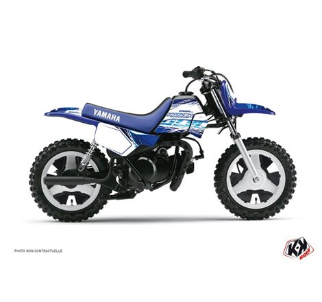 Kit Deco Moto Cross Eraser Yamaha PW 50 Bleu
