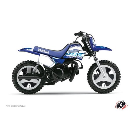 Kit Deco Moto Cross Eraser Yamaha PW 50 Bleu