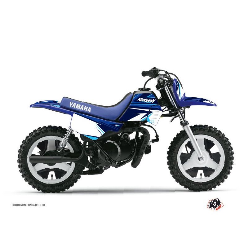 Kit Deco Moto Cross Stage Yamaha PW 50 Bleu