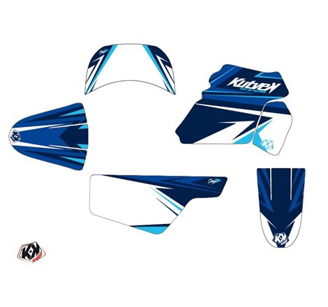 Kit Deco Moto Cross Stage Yamaha PW 50 Bleu