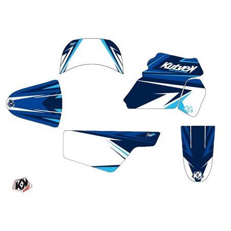 Kit Deco Moto Cross Stage Yamaha PW 50 Bleu
