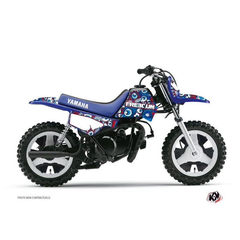 Kit Deco Moto Cross Freegun Eyed Yamaha PW 50 Rouge