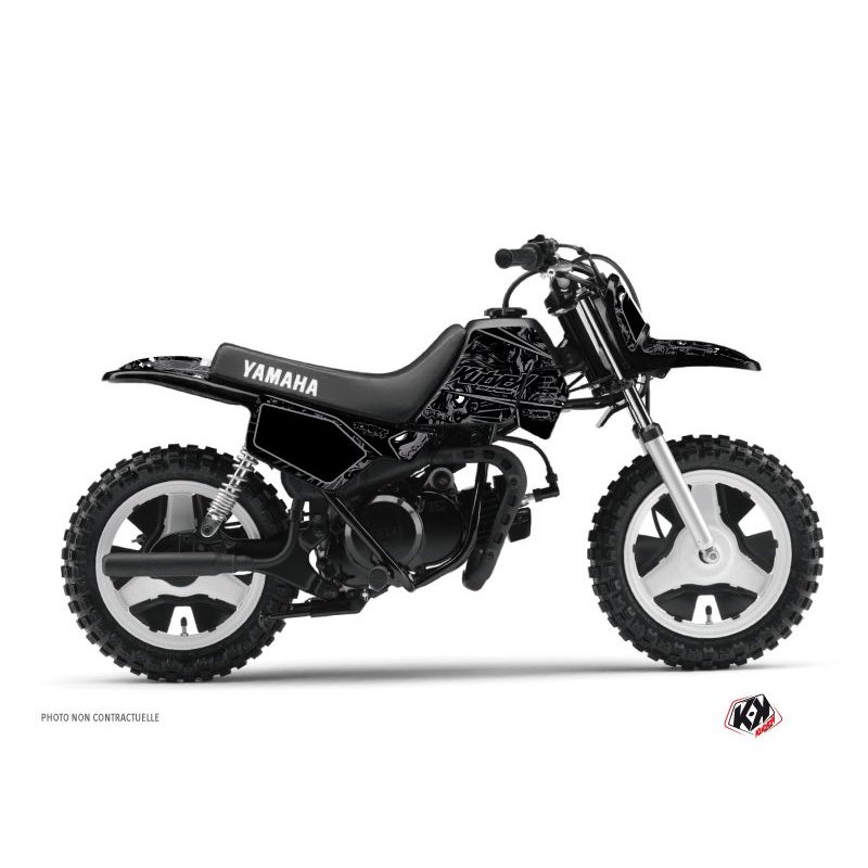 Kit Deco Moto Cross Zombies Dark Yamaha PW 50 Noir