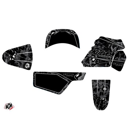 Kit Deco Moto Cross Zombies Dark Yamaha PW 50 Noir