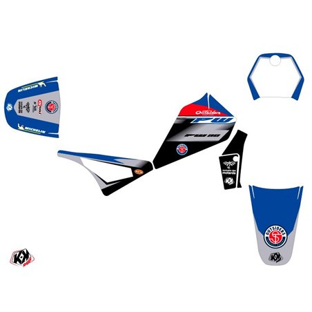 Kit Deco Moto Cross Replica Team Outsiders 2020 Yamaha PW 80