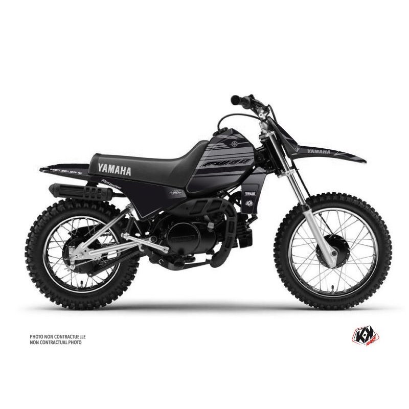 Kit Deco Moto Cross Black Matte Yamaha PW 80 Noir