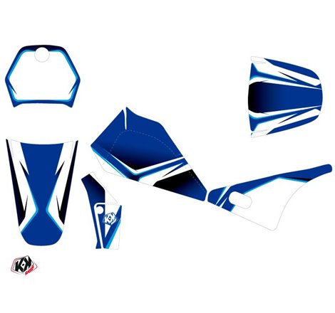 Kit Deco Moto Cross Concept Yamaha PW 80 Bleu