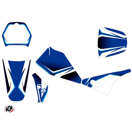 Kit Deco Moto Cross Concept Yamaha PW 80 Bleu