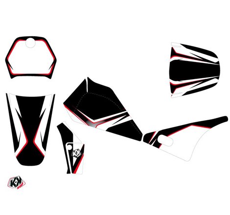 Kit Deco Moto Cross Concept Yamaha PW 80 Rouge