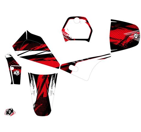 Kit Deco Moto Cross Techno Yamaha PW 80 Rouge