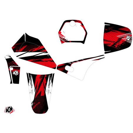 Kit Deco Moto Cross Techno Yamaha PW 80 Rouge
