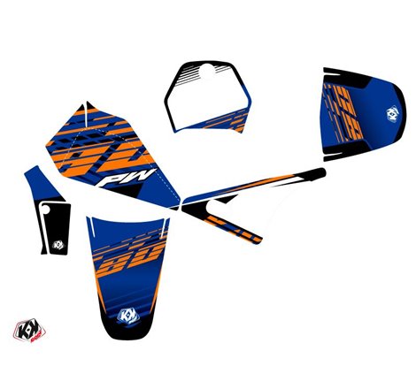 Kit Deco Moto Cross Flow Yamaha PW 80 Orange