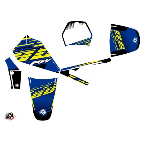 Kit Deco Moto Cross Flow Yamaha PW 80 Jaune