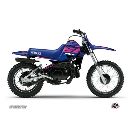 Kit Deco Moto Cross Flow Yamaha PW 80 Rose