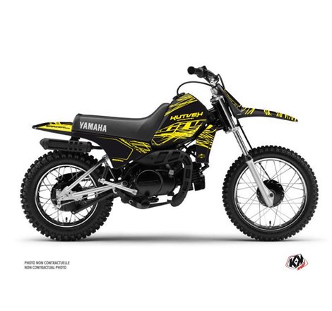 Kit Deco Moto Cross Eraser Fluo Yamaha PW 80 Jaune