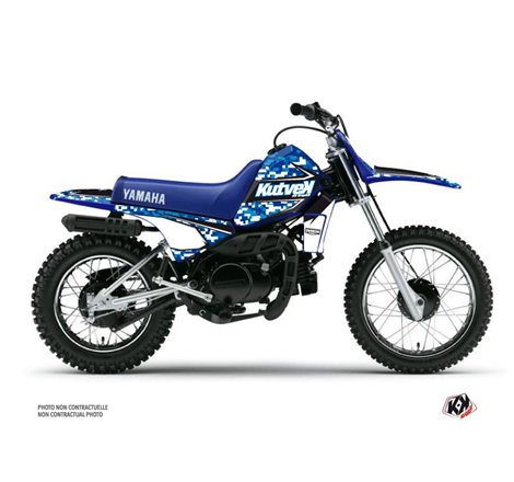 Kit Deco Moto Cross Predator Yamaha PW 80 Bleu