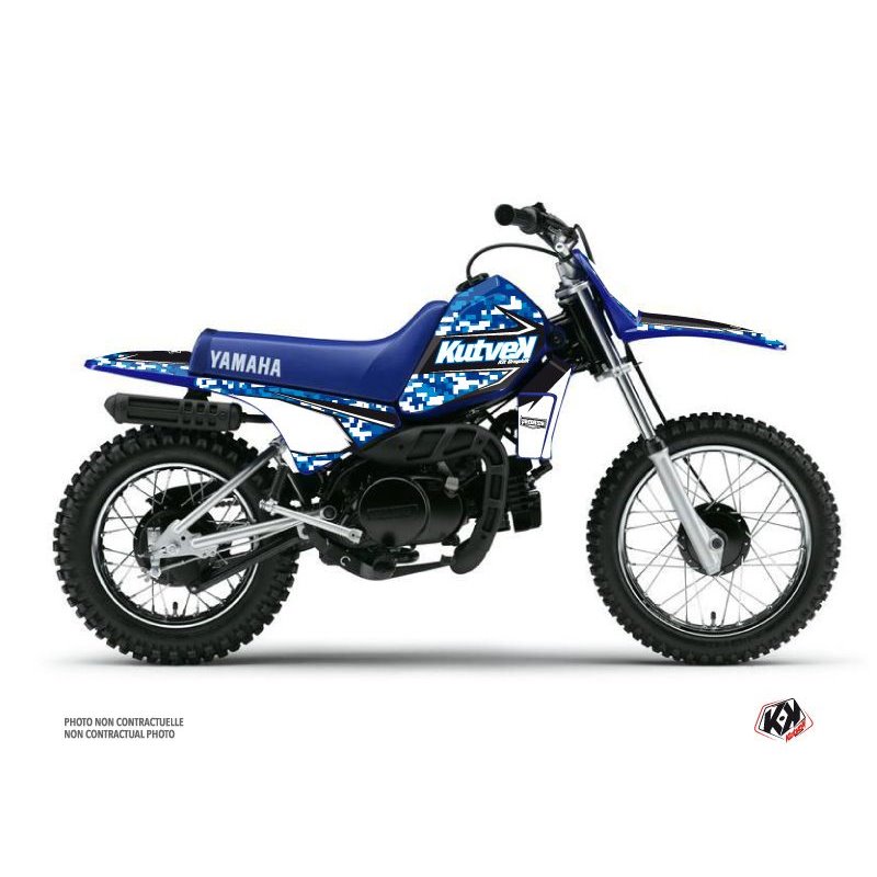Kit Deco Moto Cross Predator Yamaha PW 80 Bleu