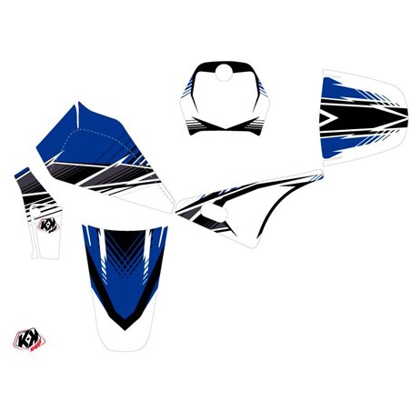 Kit Deco Moto Cross Stripe Yamaha PW 80 Bleu