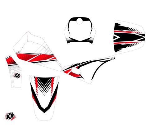 Kit Deco Moto Cross Stripe Yamaha PW 80 Rouge