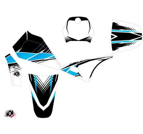 Kit Deco Moto Cross Stripe Yamaha PW 80 Noir