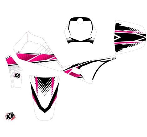 Kit Deco Moto Cross Stripe Yamaha PW 80 Rose