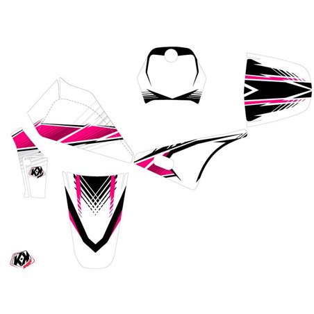 Kit Deco Moto Cross Stripe Yamaha PW 80 Rose