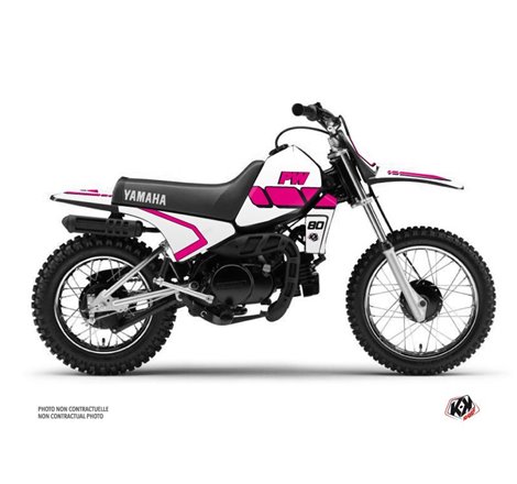 Kit Deco Moto Cross Vintage Yamaha PW 80 Rose