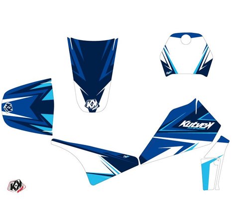 Kit Deco Moto Cross Stage Yamaha PW 80 Bleu