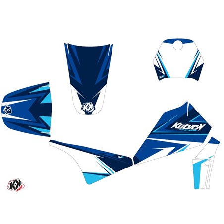 Kit Deco Moto Cross Stage Yamaha PW 80 Bleu