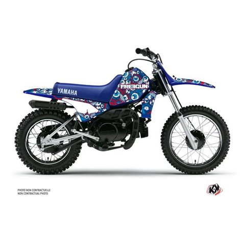 Kit Deco Moto Cross Freegun Eyed Yamaha PW 80 Rouge