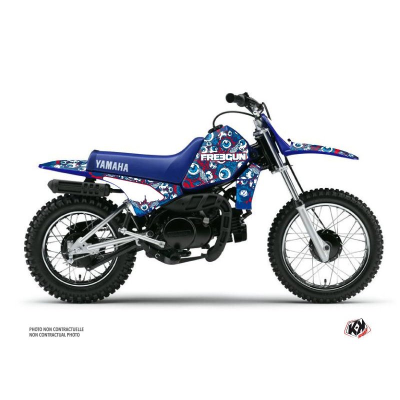 Kit Deco Moto Cross Freegun Eyed Yamaha PW 80 Rouge
